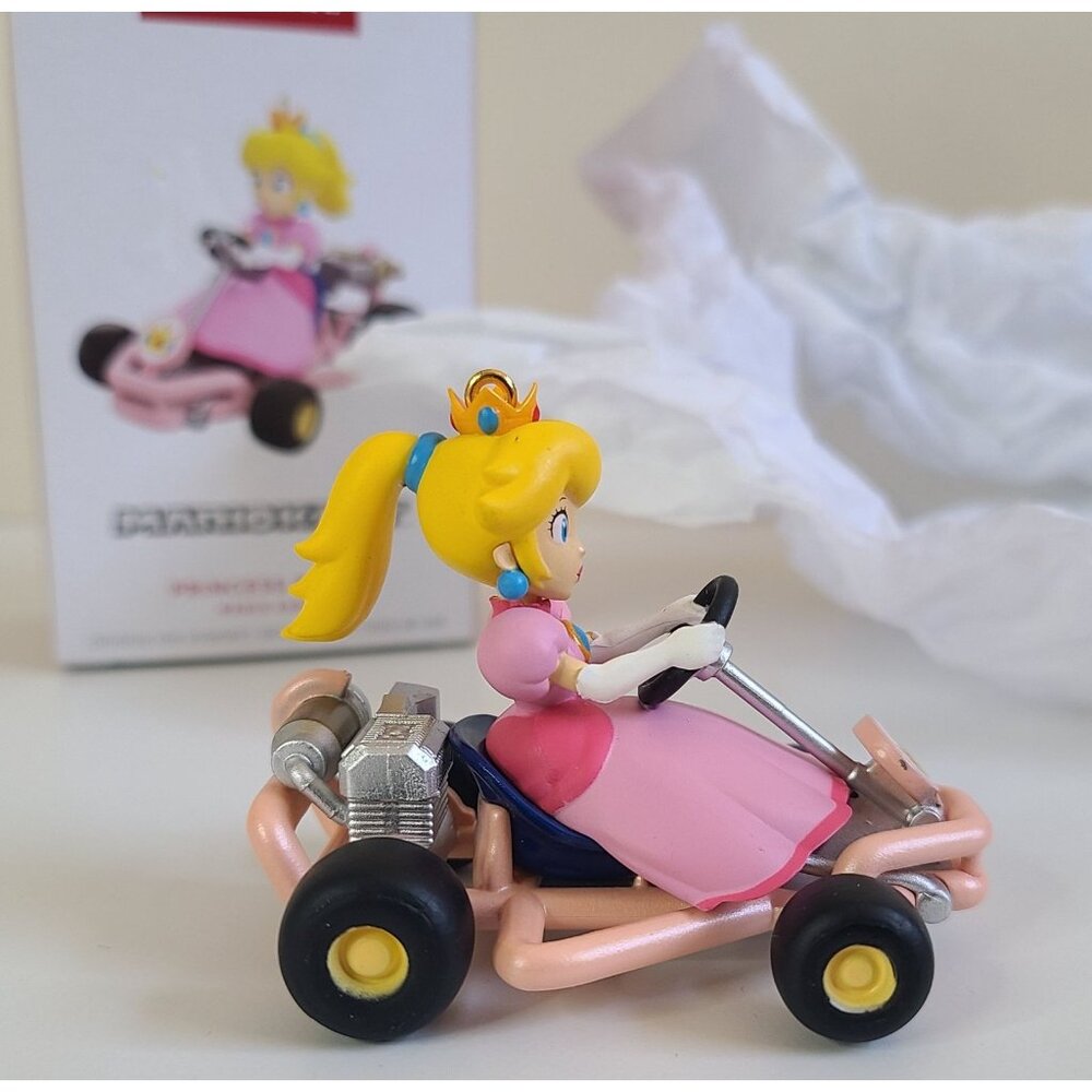 Hallmark Keepsake Princess Peach Mario Kart Ornament Pink & Yellow 2025 - Picture 4 of 10